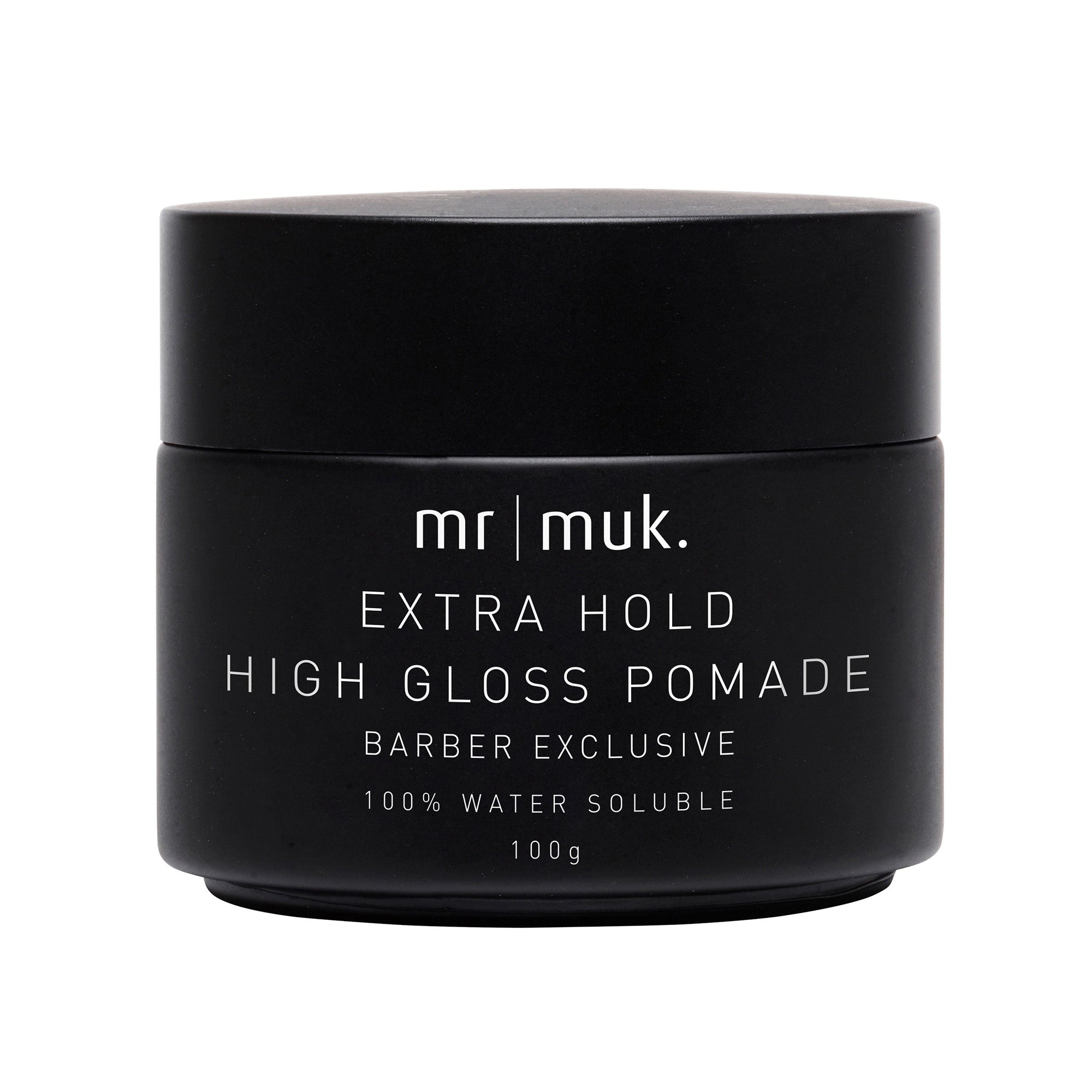 Mr Muk Extra Hold High Gloss Pomade provides maximum shine and definition without the grease factor