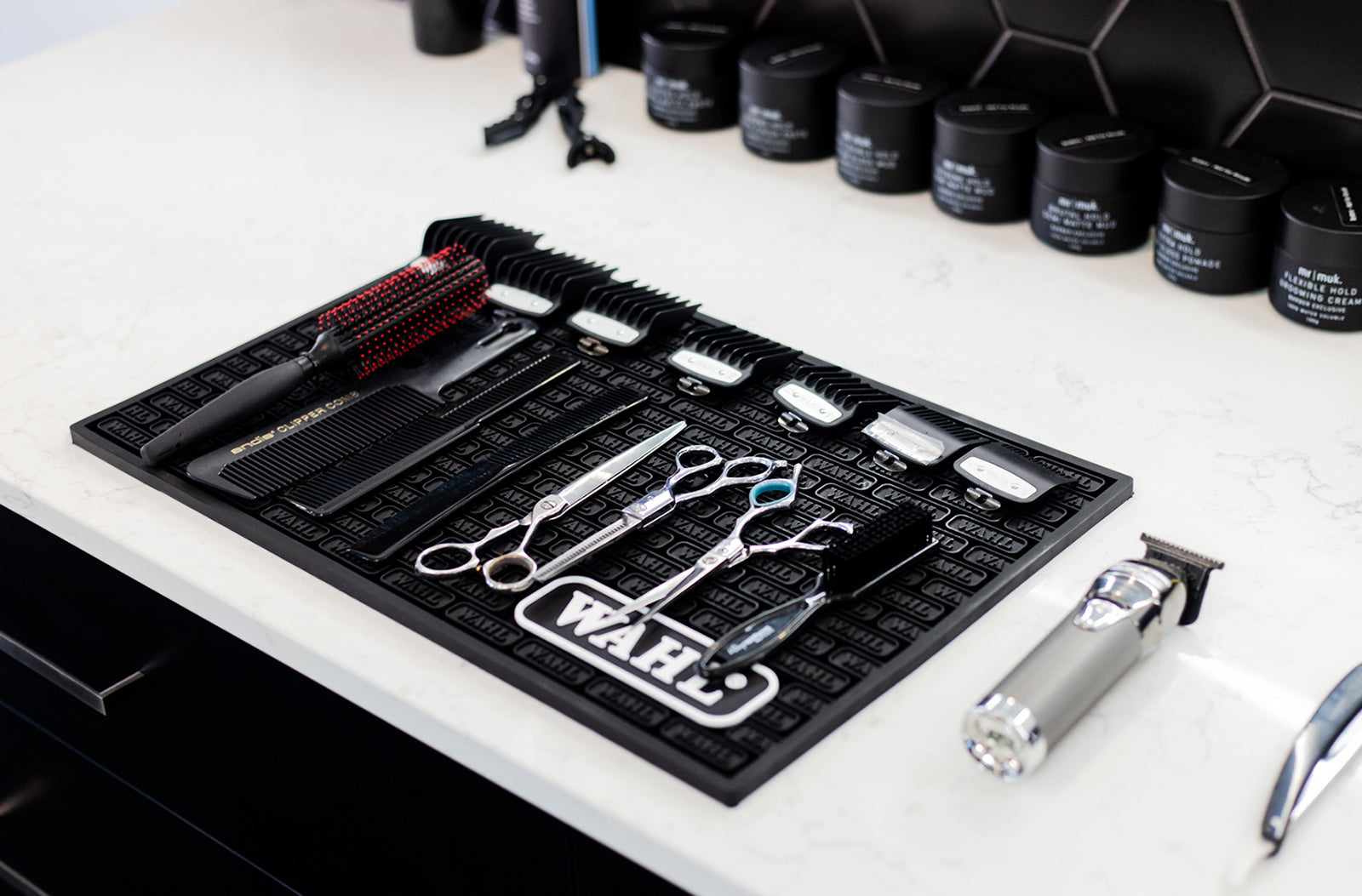 State of the art barbering tools used to perfect all types of haircuts