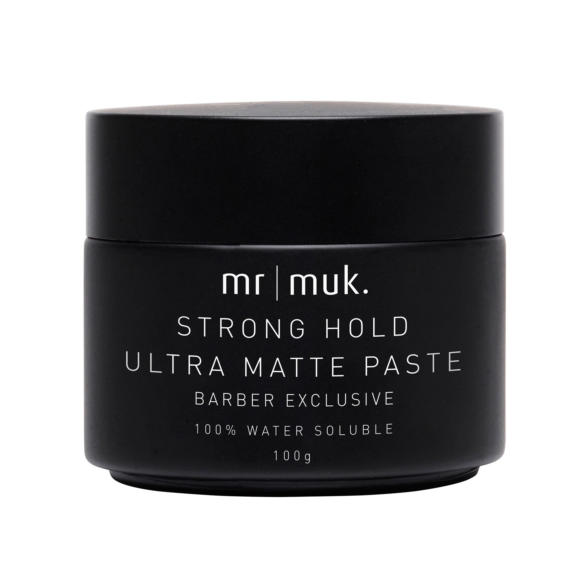 Mr Muk Strong Hold Ultra Matte Paste deadlocks styles into place without an ounce of shine factor.