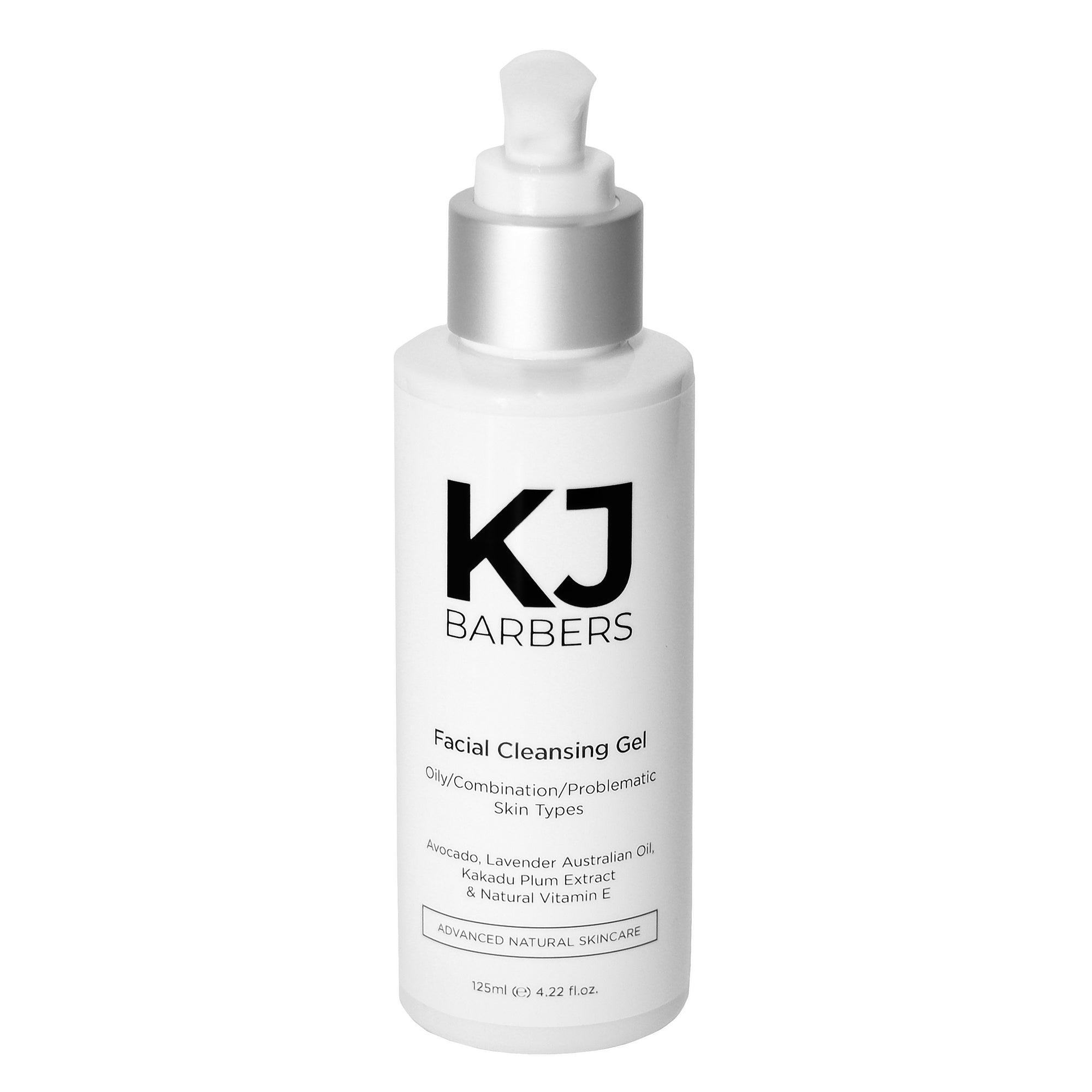 KJ Barbers Facial Cleansing Gel foams up and helps to hydrate and moisturise the skin.